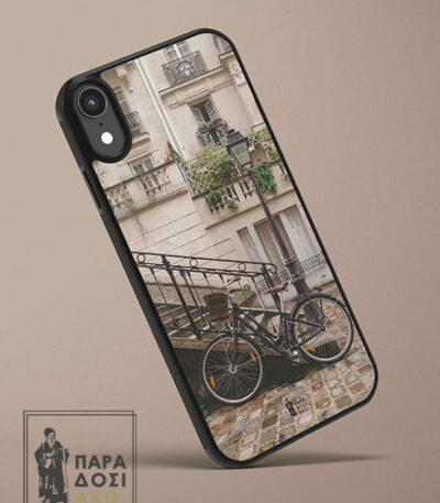Θήκη κινητού τηλεφώνου με κλασσικό vintage ποδήλατο