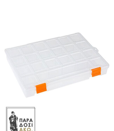 Κουτί αποθήκευσης ιδανικό για σκόνες αγιογραφίας με 21 θέσεις 20x28x4cm